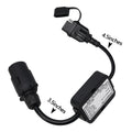 Trailer Light Converter 7Pin Connector to 4Way Flat