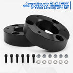 3" Strut Top Mount Lift Kit Spacers for Silverado Sierra 1500 (2007–2022)