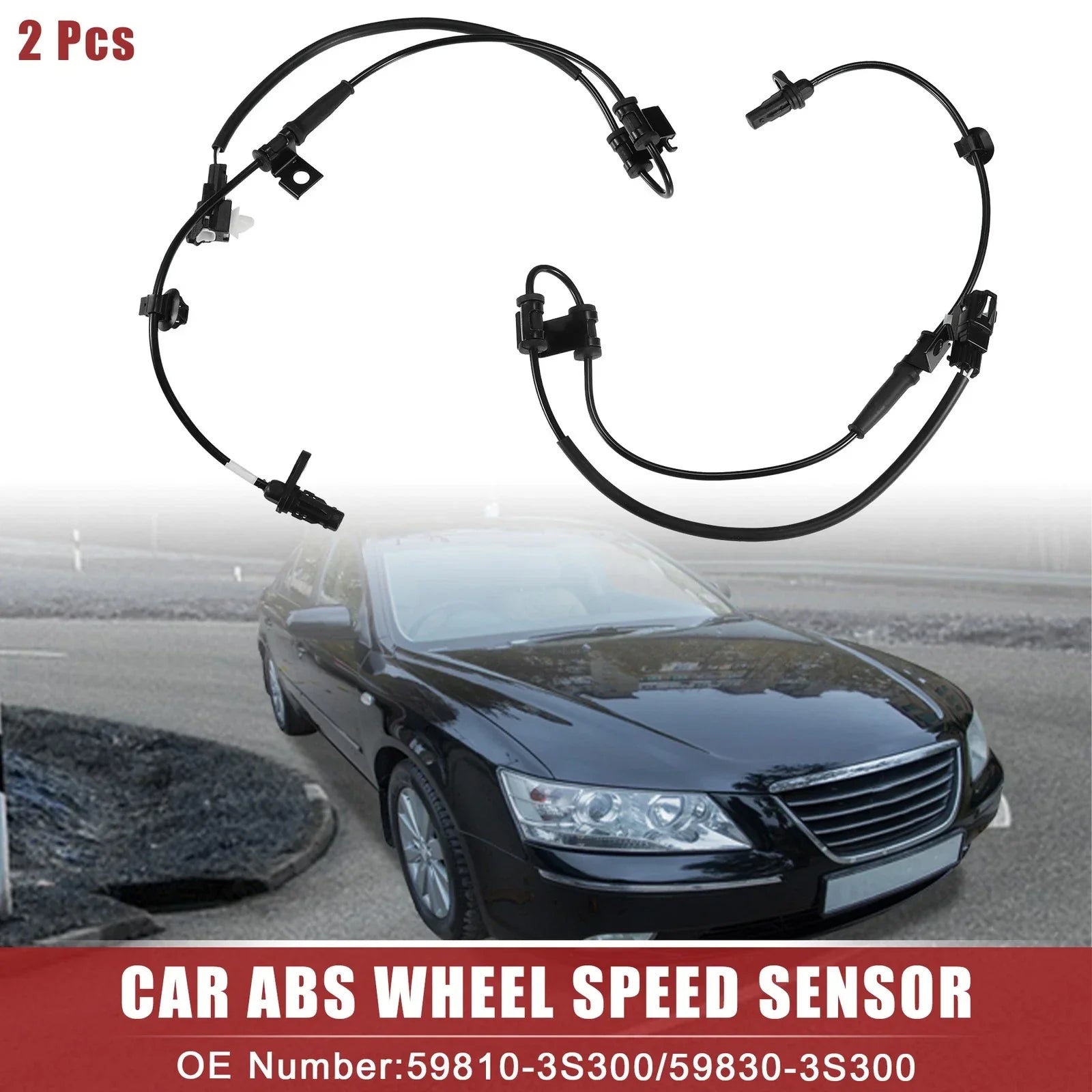 ABS Wheel Speed Sensor for Hyundai Sonata (2011-2014) - 1 Pair