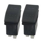 Blue LED Momentary DPDT Switch 12V 20A for Automotive Applications