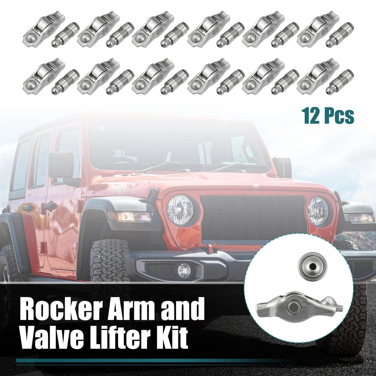 Rocker Arm and Valve Lifter Kit 12 Pcs for Chrysler 200 300 Dodge Charger (2011–2016)