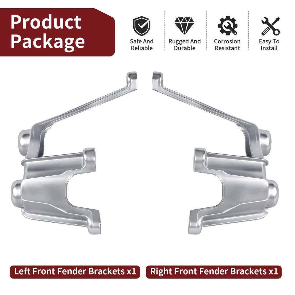 Set of 2 Front Fender Stay Headlight Brackets for Yamaha Raptor 350 (2004–2013)