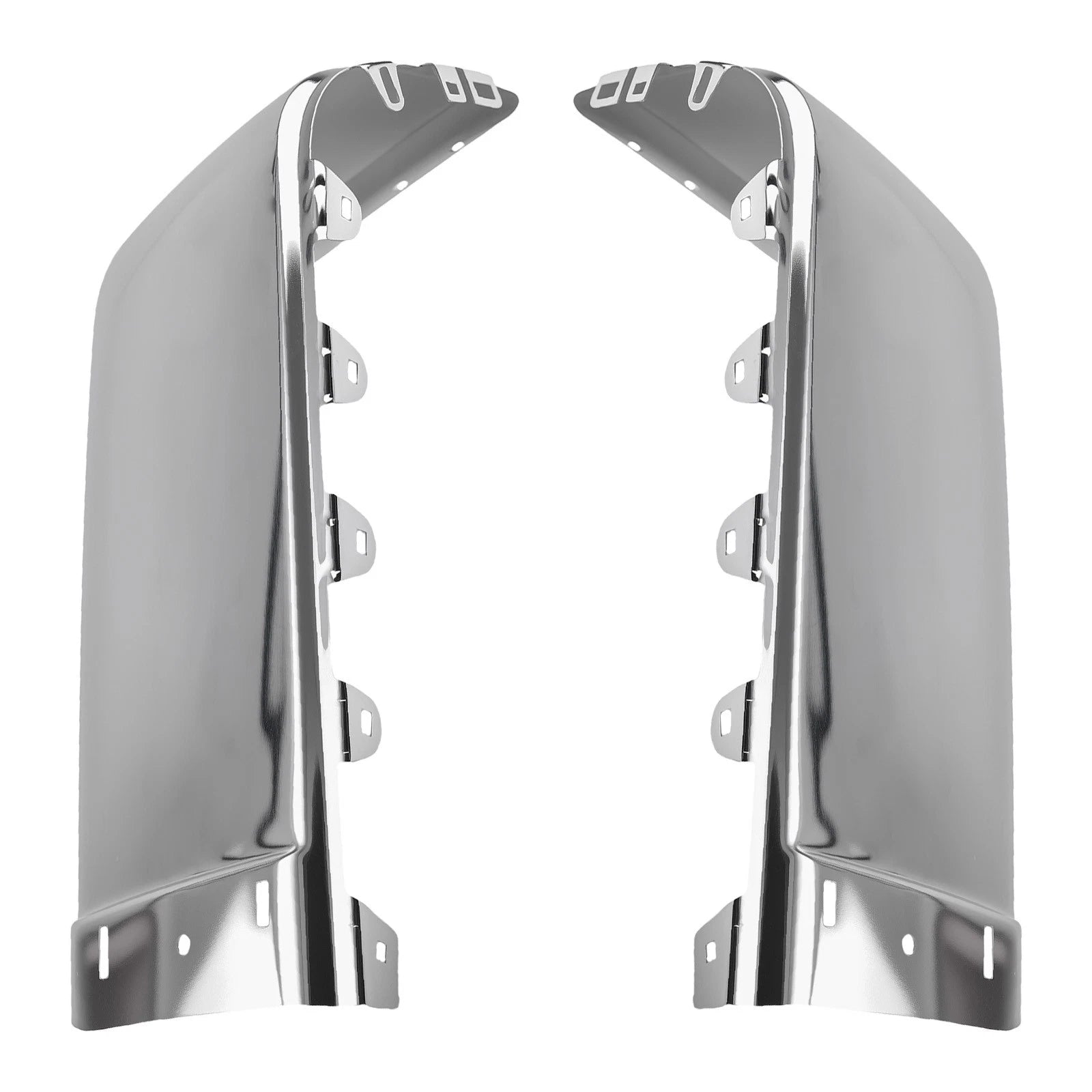 Set of 2 Chrome Rear Bumper Ends for Silverado 1500 WT (2007–2013)
