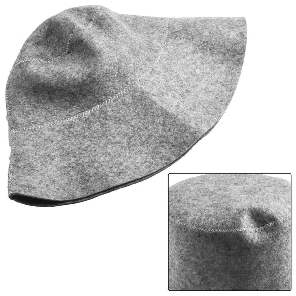Heat Insulating Sauna Cap for Hair Preservation and Head Protection