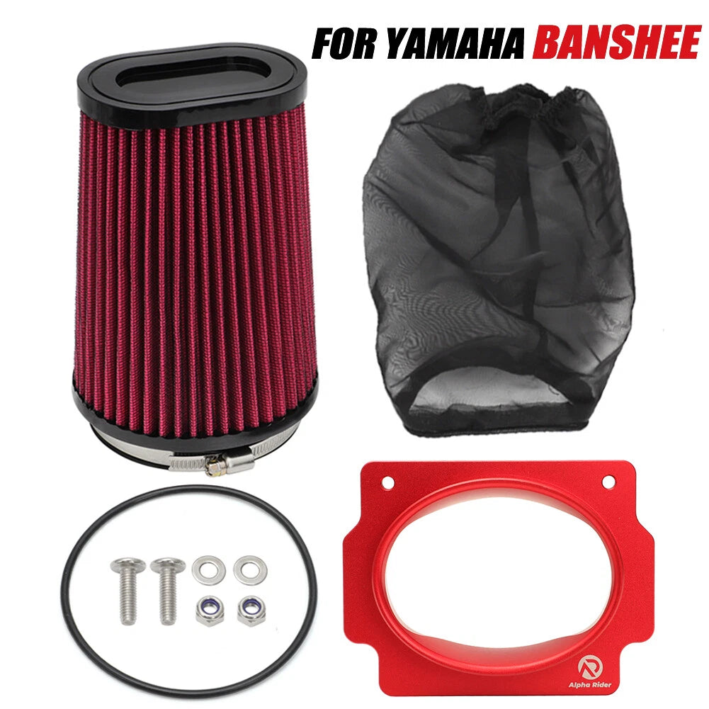 Air Filter Pod Outerwear & Airbox Adapter Kit for Yamaha Banshee 350 (1987–2006)