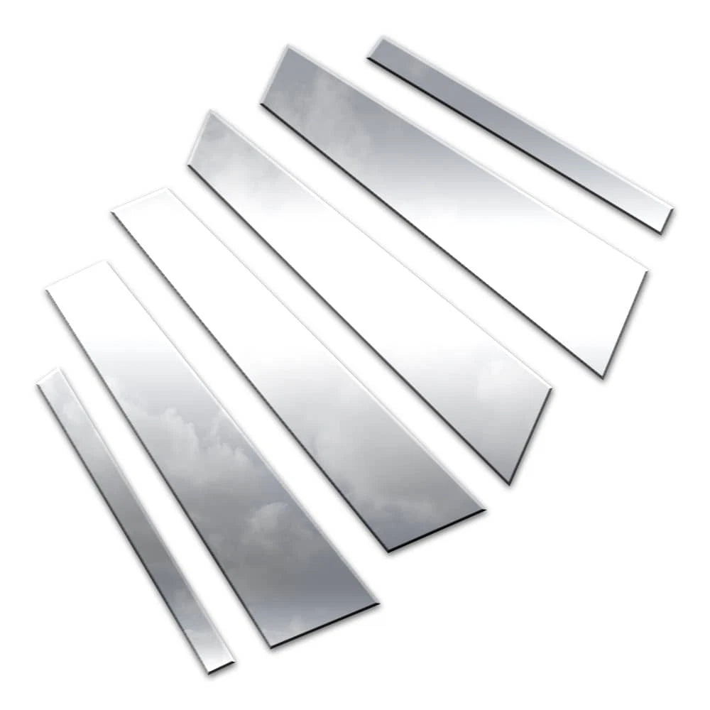 Diamond Grade 6pc Stainless Steel Pillar Post Covers for 2017-2024 BMW 5