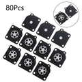 80Pcs Carburetor Metering Diaphragm Repair for ZAMA C1U (A015010)