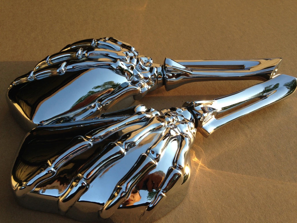 Skull Mirror for Yamaha Road Star Vstar 1100 1300 1600 1700 Warrior Virago