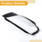 1 Pc Headlight Lens Cover for Audi A3 (2009–2012) Clear Black
