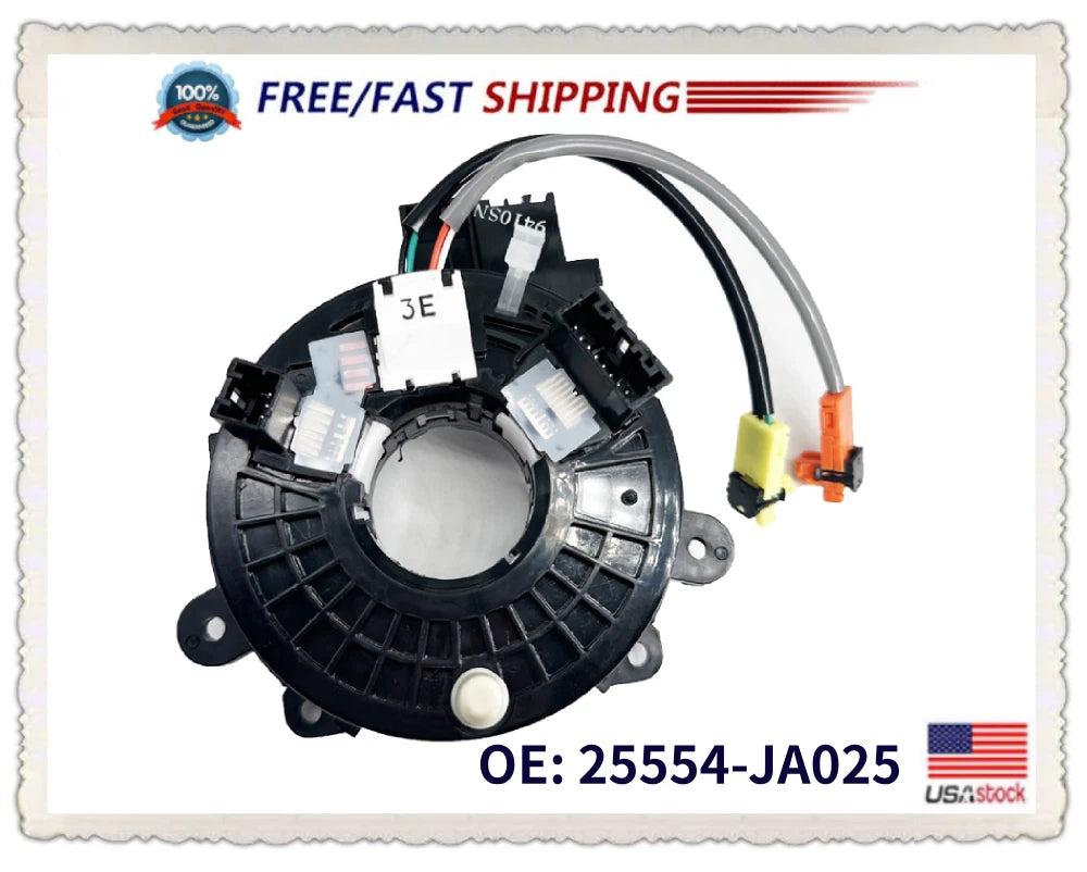 Clock Spring for Infiniti G35 G37 (2003–2013) 25554-JA025 B5554-1NF0A