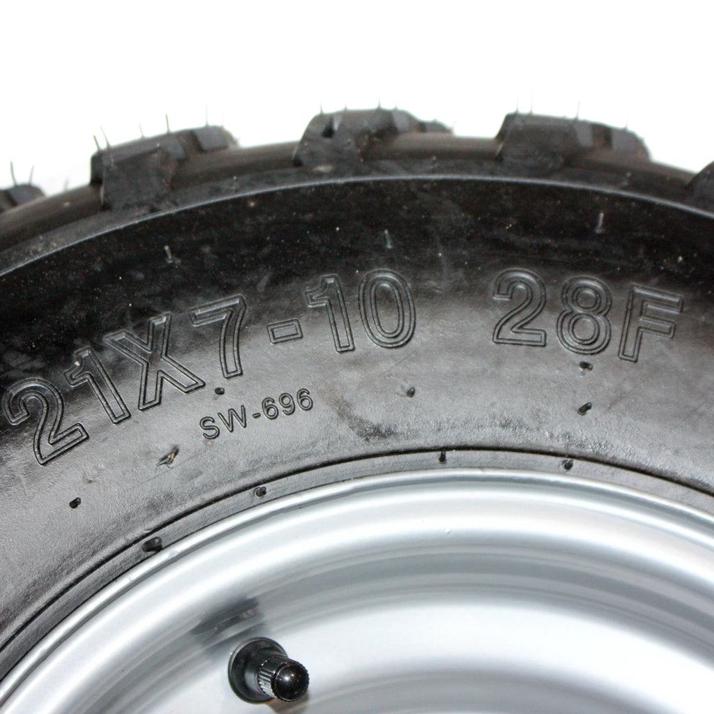 Front Wheel Rim Tire for 200cc 250cc Quad Dirt Bike ATV Buggy (10 inch)