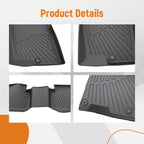 Floor Mats for Hyundai Santa Cruz (2022–2025 TPE) Anti-Slip Liners