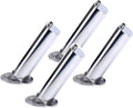 4X Flush Mount Fishing Rod Pole Holder for (316 Stainless Steel)