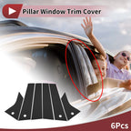 Door Pillar Window Trim for Ford Mach-E (2021–2022) Black