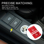 Electronic Parking Brake Switch Button Sticker for Audi Q3 (2019–2020) Red
