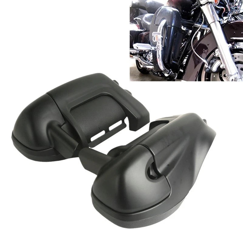 Matte Black Lower Vented Leg Fairings for Harley Street Road Glide (2014–2023)