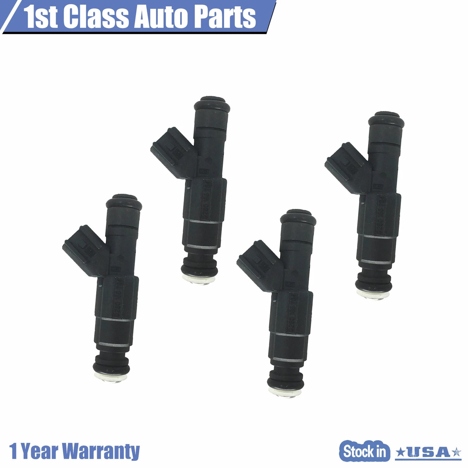 Set of 4 Fuel Injectors for Jeep Cherokee (1999–2004) 4.0L