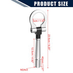 Tow Hook Screw for Nissan (Silver Tone Round Front Rear Bumper)