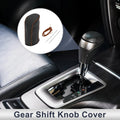 Gear Shift Knob Cover for Nissan Tiida (2004–2012) Black Brown Faux Leather