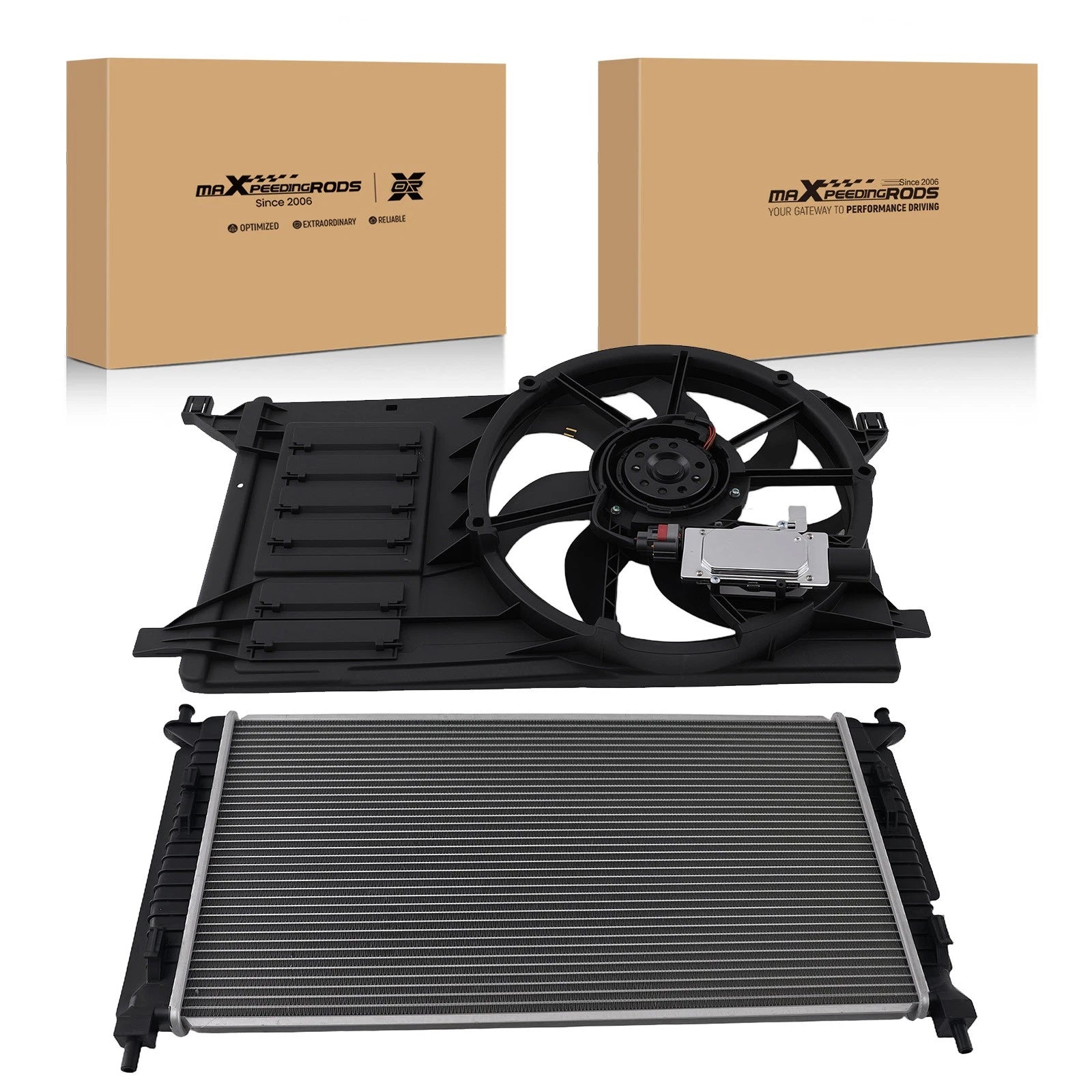 Radiator and Cooling Fan Kit for Mazda 3 (2010-2013)
