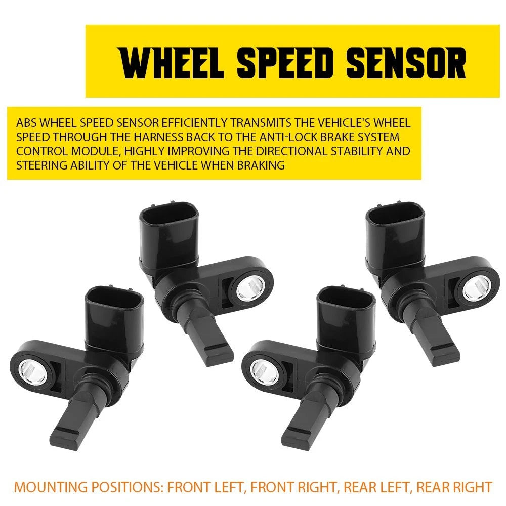 4X ABS Speed Wheel Sensor for Toyota Tacoma 2003–2022, 4Runner, Land Cruiser