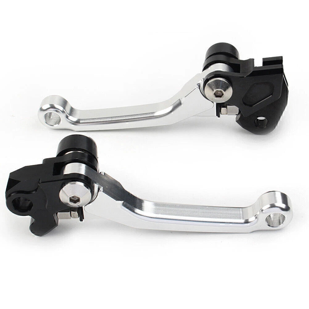 Brake Clutch Levers Set of 2 for RMZ450 (2005–2022) Silver Aluminum
