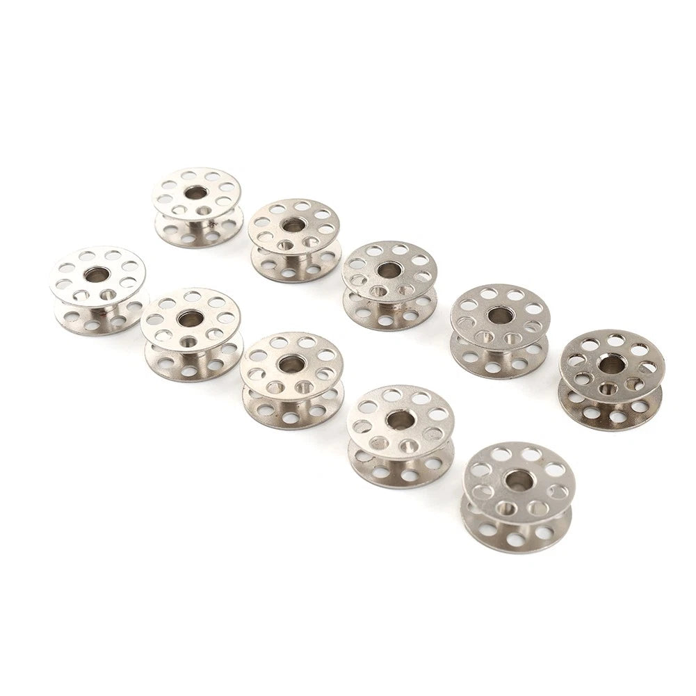 Set of 10 Metal Large Bobbins for Juki DNU-241, DNU-1541, DNU-1541S