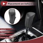 1 Pc Gear Shift Knob Cover for Ford Fiesta (2009–2012) Black Faux Leather
