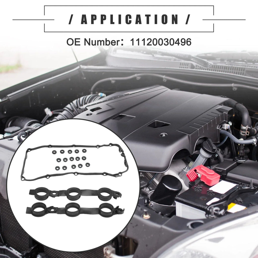 Valve Cover Gasket & Grommet Seal Rubber for BMW X3 (2004 - 2006)
