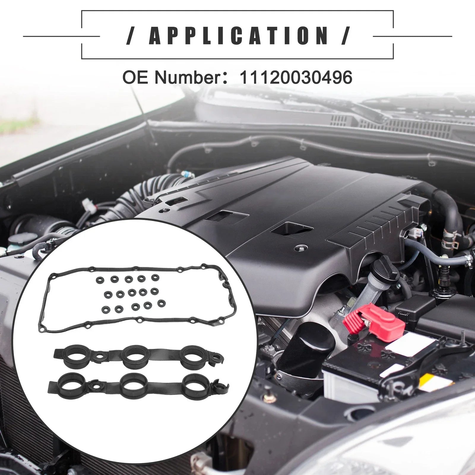 Valve Cover Gasket & Grommet Seal Rubber for BMW X3 (2004 - 2006)