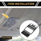 Set of 2 Carbon Fiber Pattern Front Roof Reading Light Covers for Ford Maverick (2022–2024)