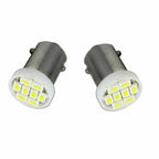 2x Xenon White 8-SMD LED Interior Dome Map Lights Bulbs for BA9s W6W (2005-2010)