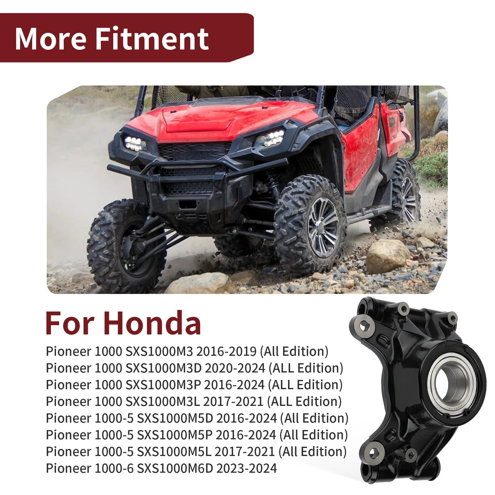 Rear Right Knuckle 52210-HL4-A00 for Honda Pioneer 1000 (2016–2024)