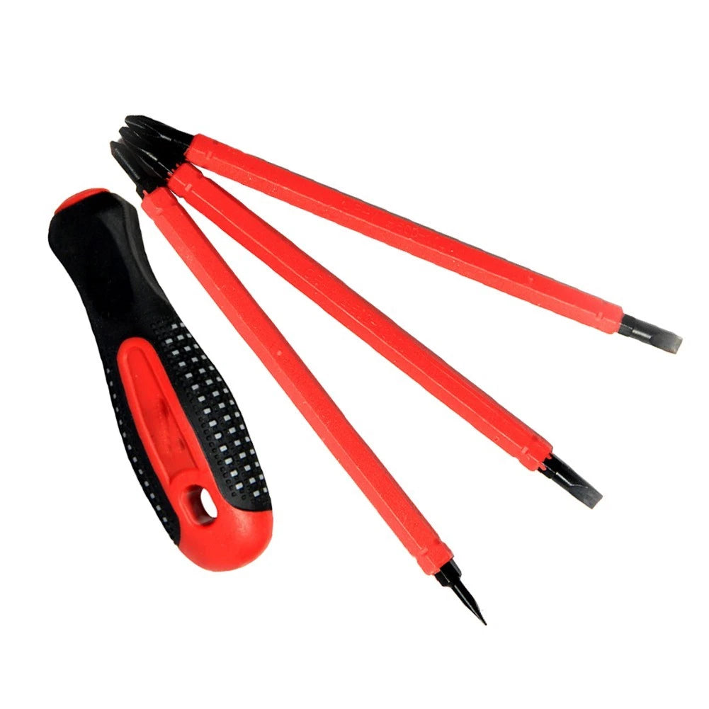Insulated Screwdriver Bits Set of 4 for Electrician Tools (PH0, PH2)