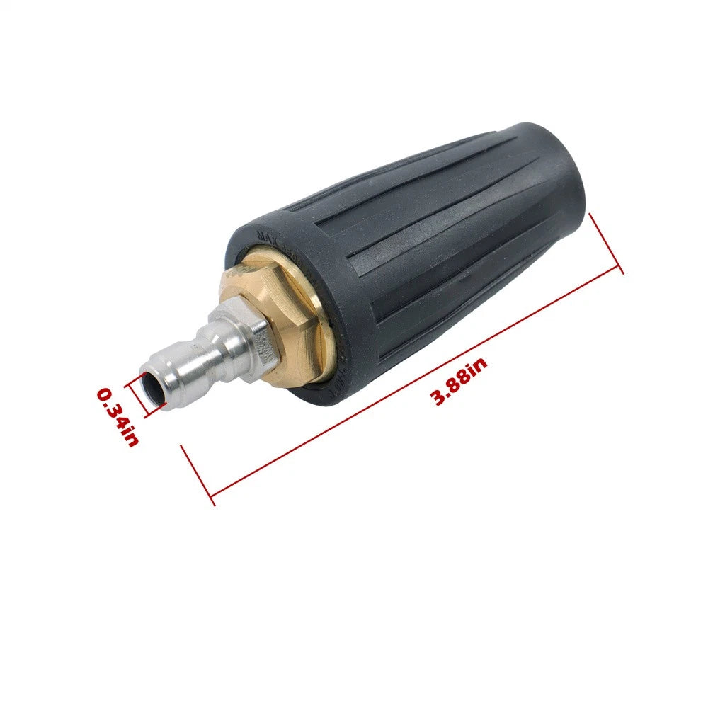 Turbo Nozzle Pressure Washer Tips for 3600 PSI (1/4" Quick Connector)