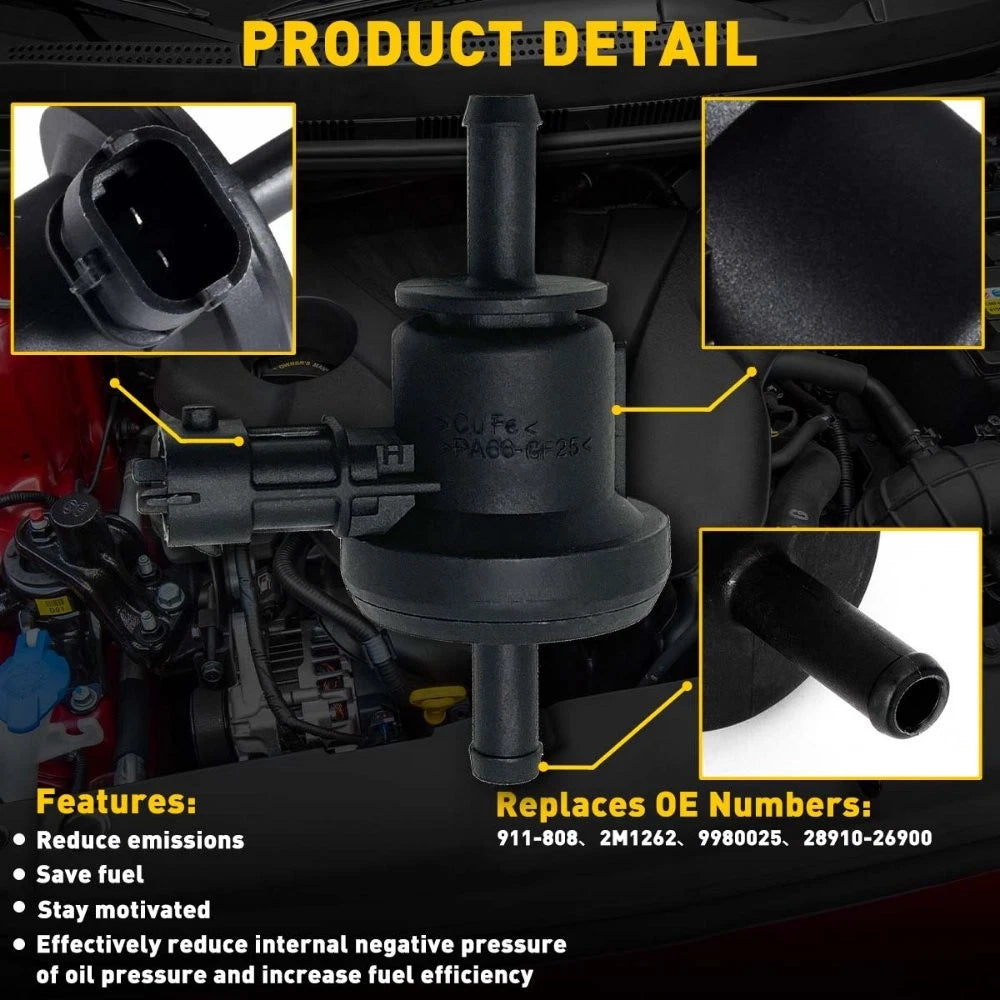 Vapor Canister Purge Valve for Kia Rio/Rio5 (2006–2012), Soul (2006–2013)