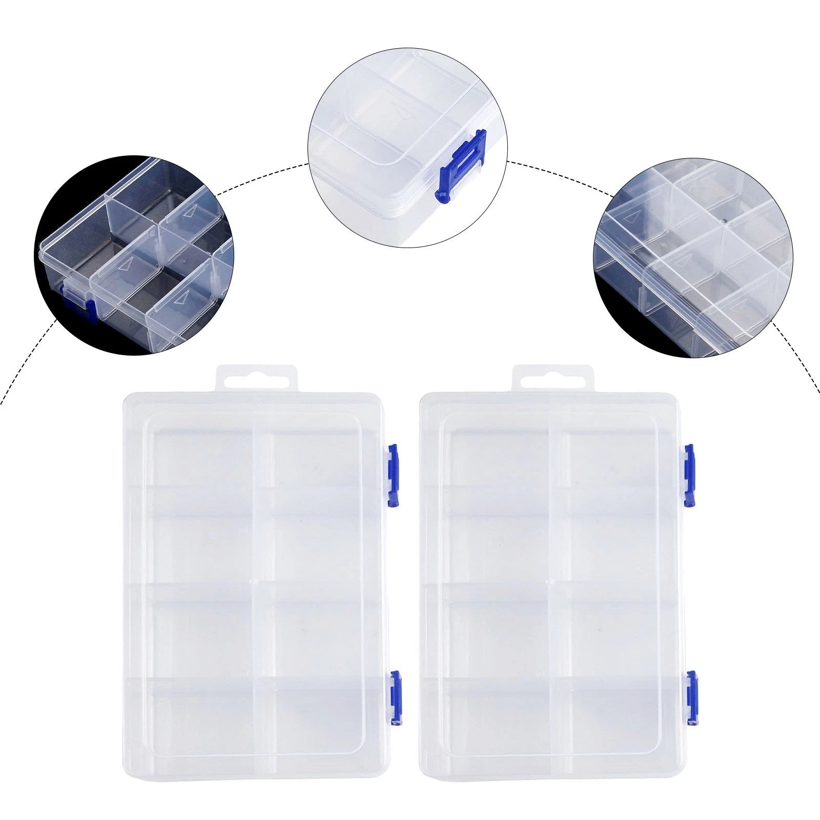 Secure and Dustproof Screw Holder Case Organizer for