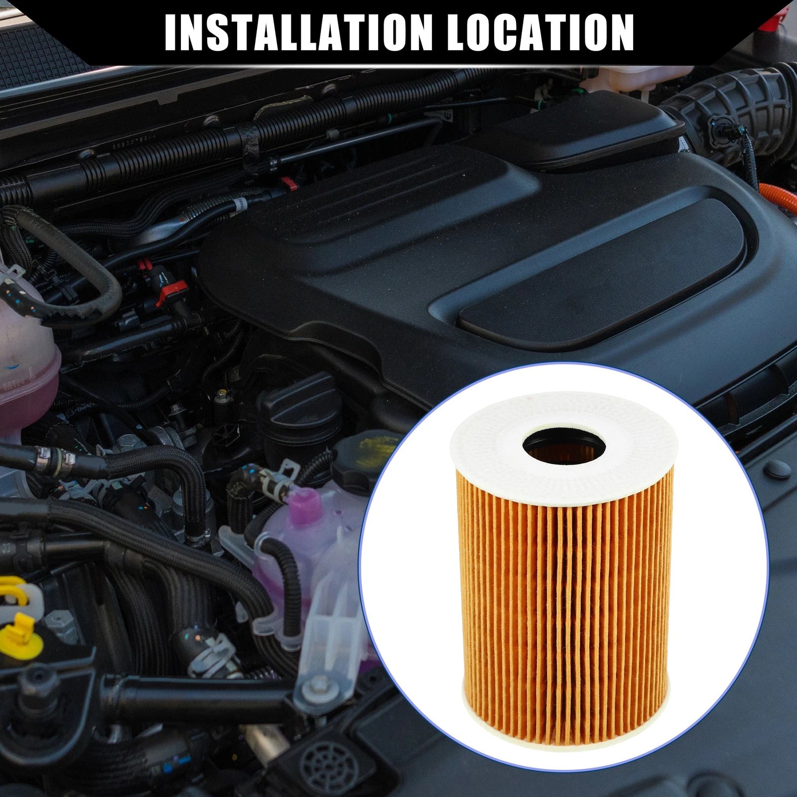 Set of 1 Engine Oil Filter, Transmission Oil Filter for BMW E90 (2006–2011)