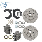 Front Disc Brake Kit for Mustang II (1974–1978) - 11" Slotted Rotors, Piston Calipers