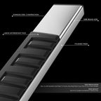 Set of 2 Running Boards for Silverado Sierra 1500 2500HD 3500HD (2019–2025)