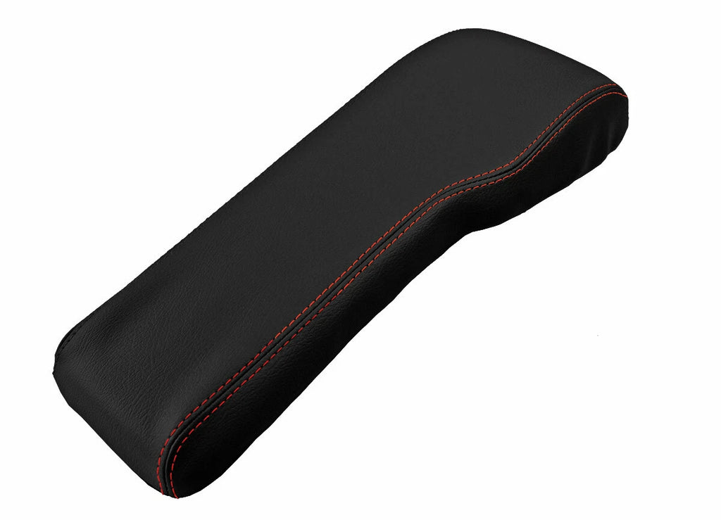 Console Lid Cover for Toyota Tacoma (2001–2004) Red Stitch Leather