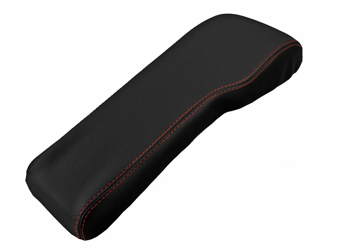 Console Lid Cover for Toyota Tacoma (2001–2004) Red Stitch Leather