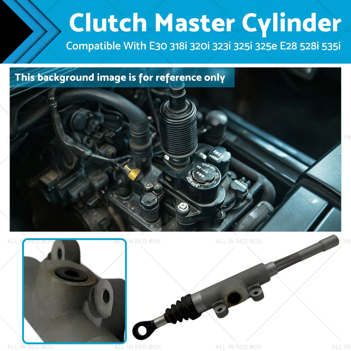 Clutch Master Cylinder for BMW 3 Series E30 323i 325e 325i (1982–1994) 21521156000