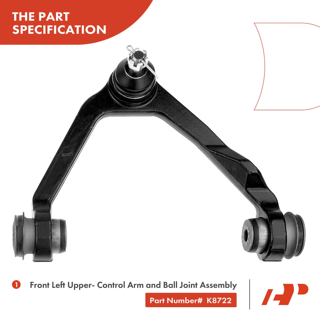 Set of 8 Front Control Arm Ball Joints Tie Rods for Ford F-150 F-250 (1997–2003)