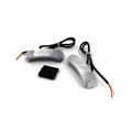LED Chrome Mirror Block Off Base Plates for Kawasaki Ninja ZX-10R (2011–2015)