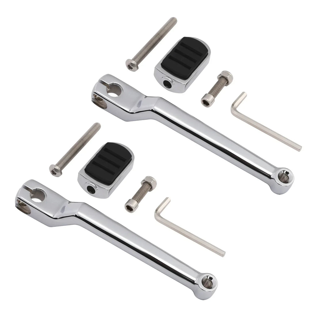 Chrome Left Heel Shift Lever Shifter Pegs for Harley Touring (1988 - 2024)