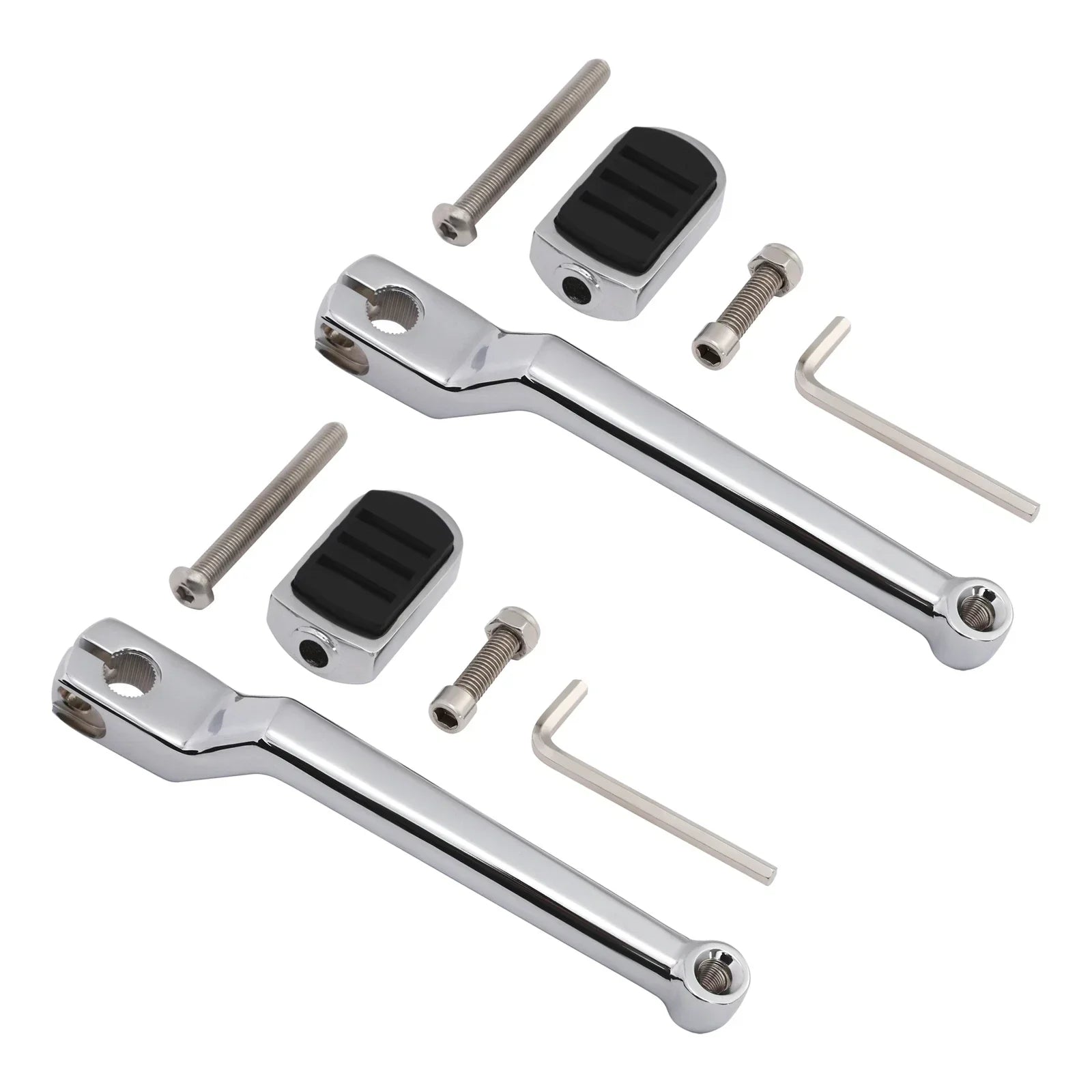 Chrome Left Heel Shift Lever Shifter Pegs for Harley Touring (1988 - 2024)