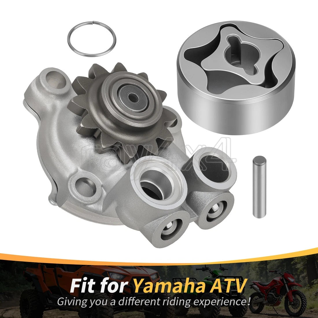 Oil Pump Assembly w/ Rotor for Yamaha YFZ450 (2007–2009, 2012–2013)