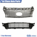 Set of 2 Silver Grilles for Lexus ES350 ES300h (2013–2015)