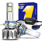 2X 9012 LED Headlight Bulbs Kit for High/Low Beam (6500K, 40000LM)